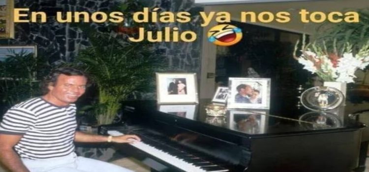 A Julio Iglesias los memes con su cara le parecen divertidos