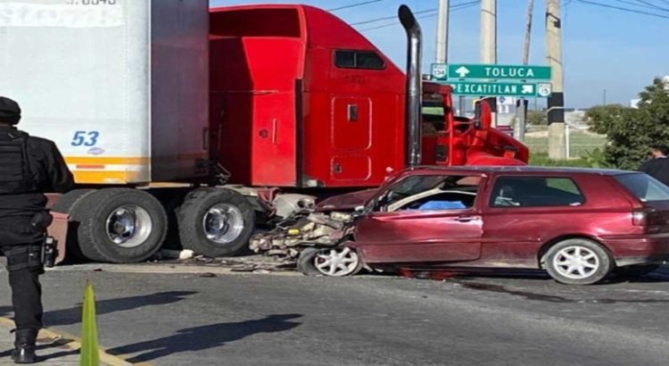 Fallece automovilista en la Toluca-Naucalpan