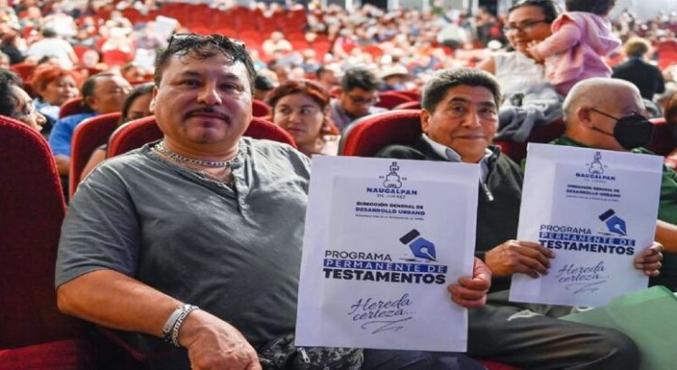 Crean programa para realizar testamento a bajo costo en Naucalpan