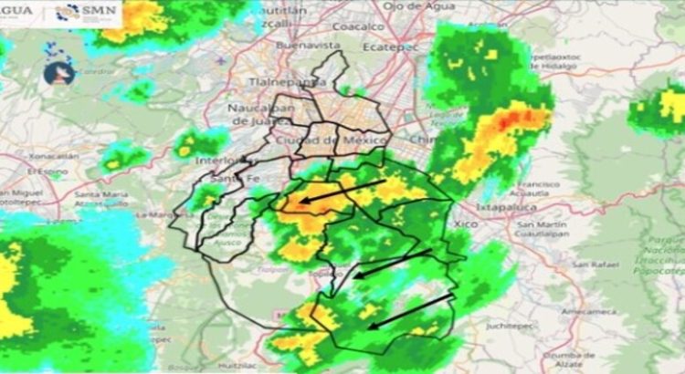 Conagua pronostica fuertes lluvias en municipios del Edomex