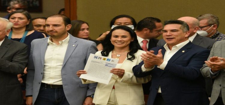 Reaparece Alejandra Del Moral con ‘Alito’ Moreno tras elecciones del Edomex