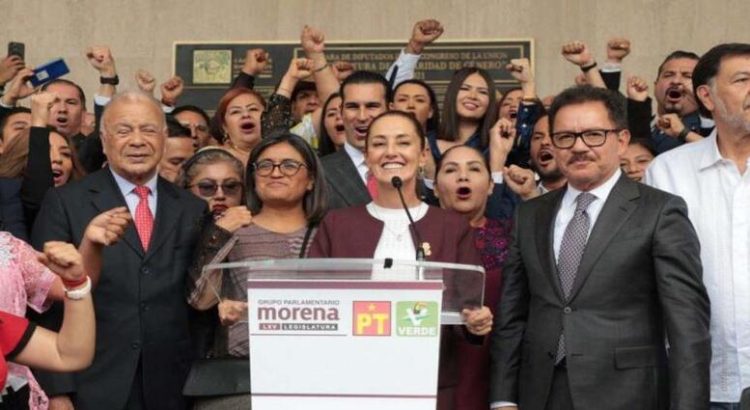 Claudia Sheinbaum se reunió con partidos Morena, PT y Verde en Edomex