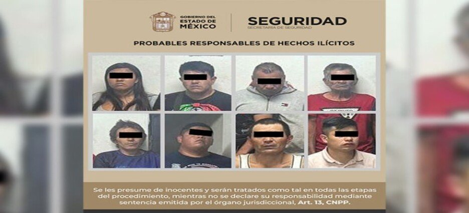 Detienen en flagrancia a banda por robo a casa en Naucalpan