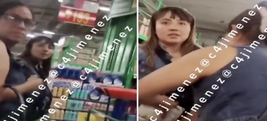 Exhiben a 'farderas' en Bodega Aurrera de Naucalpan