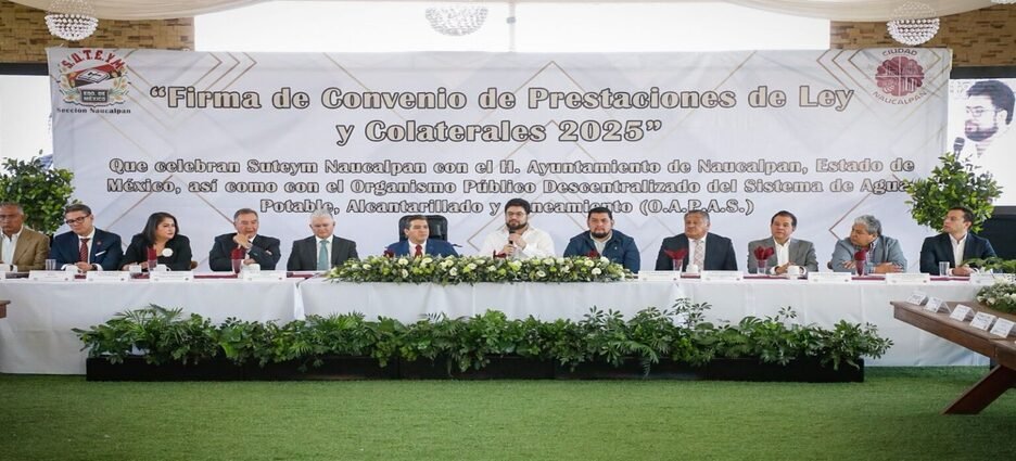 Incrementan 5.5% al salario más 1.5 en prestaciones a trabajadores de Naucalpan