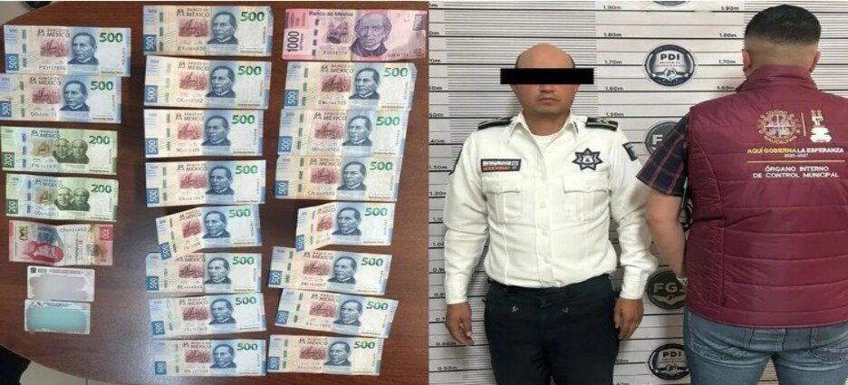 Detienen a elemento de la Guardia Municipal por cohecho en Naucalpan