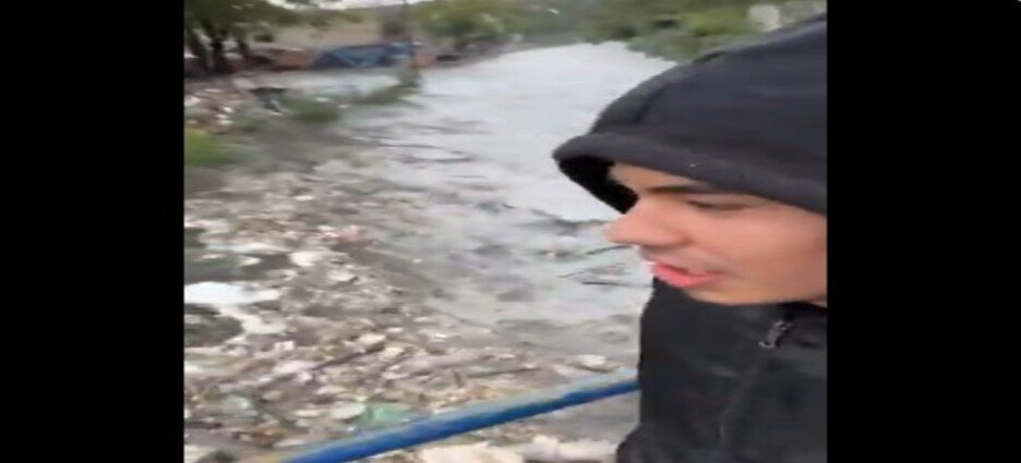 Habitante de Naucalpan se vuelve viral por alertar sobre desborde de presa Los Cuartos