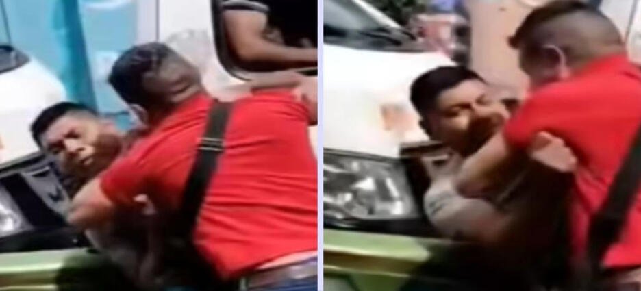 Conductores de combi arman batalla campal en Naucalpan