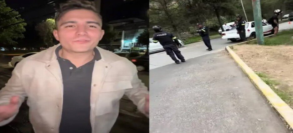 Influencer "RuAbogado" se enfrenta a autoridades en retén de Naucalpan