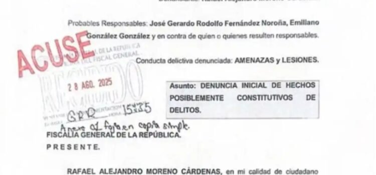 Denunció Alejandro Moreno a Gerardo Fernández Noroña