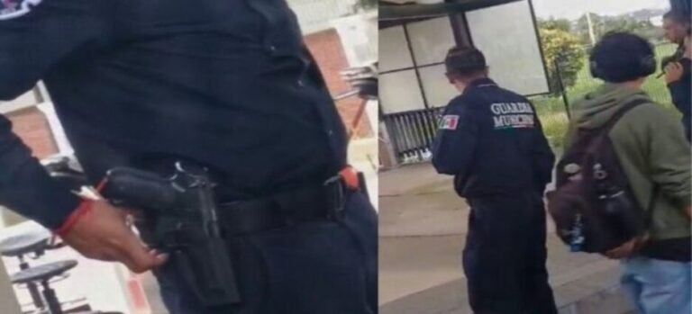 Policías armados hostigan protesta estudiantil en FES Acatlan