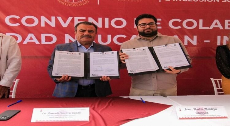 https://naucalpandigital.com/ Gobierno de Naucalpan firma convenio de colaboración con Inea