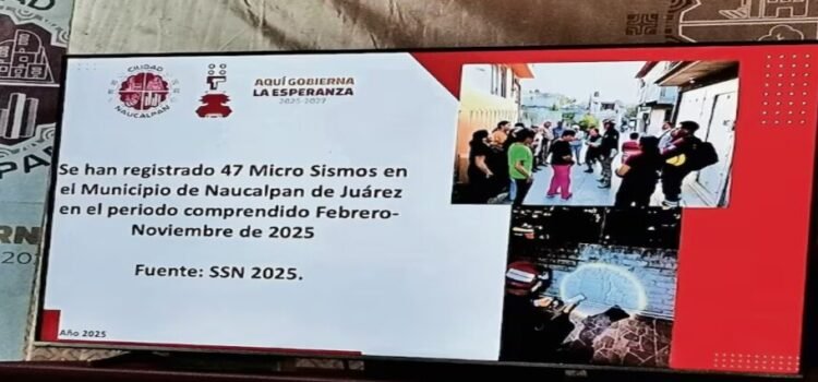 Se han registrado a la fecha 47 microsismos en Naucalpan