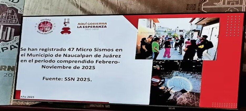 Se han registrado a la fecha 47 microsismos en Naucalpan