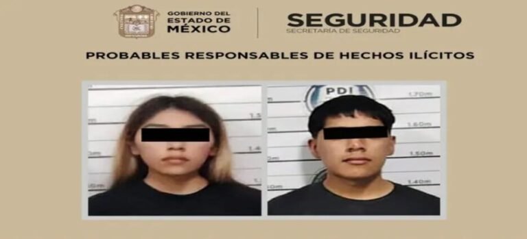 Detienen a pareja por asalto a conductor en Naucalpan