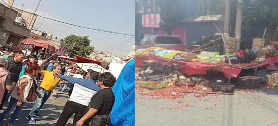 Impiden instalación de tianguis tras choque entre grupos de comerciantes en Naucalpan