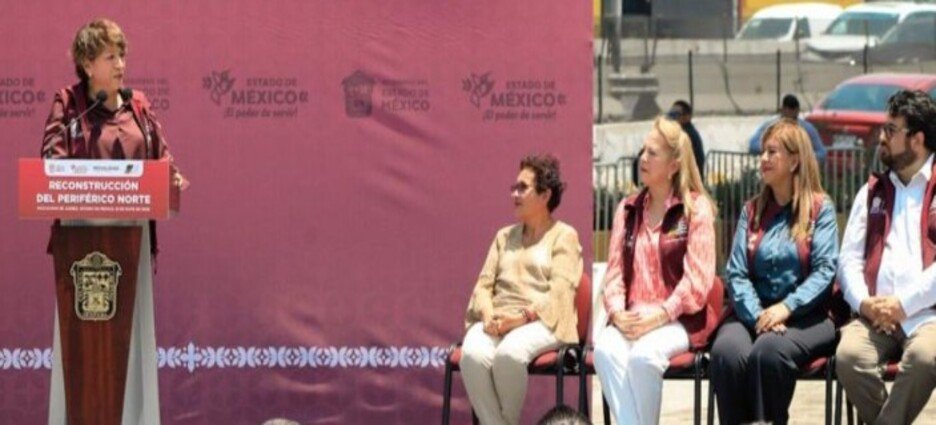 Habitantes de Naucalpan celebran reparación de baches en Periférico