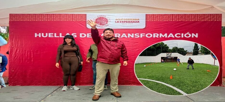 Rehabilitación de canchas en San Antonio Zomeyucan beneficiarán a 10 mil habitantes de Naucalpan