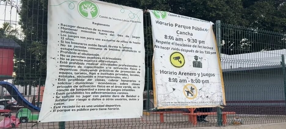 Habitantes de Lomas Hipódromo exigen desalojo de academia de basquetbol de cancha pública