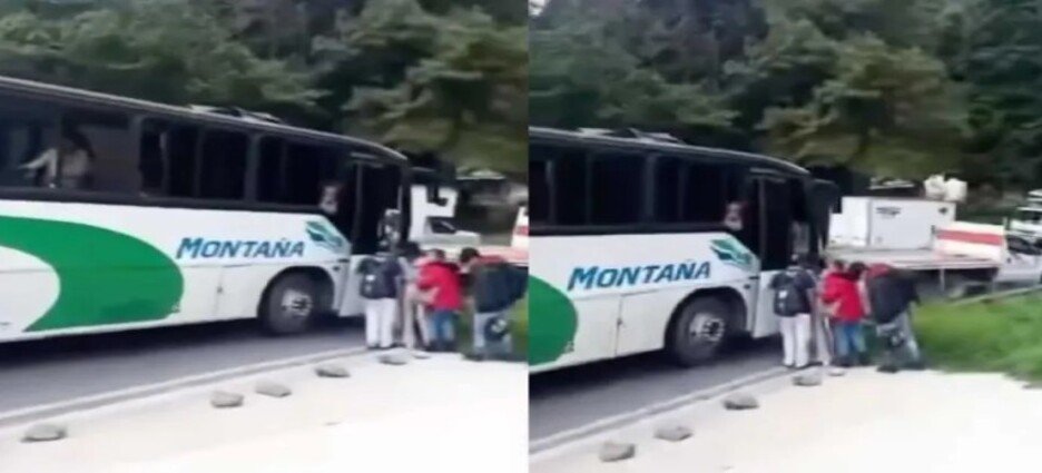 Chofer evita choque de autobús de pasajeros sobre la Toluca-Naucalpan