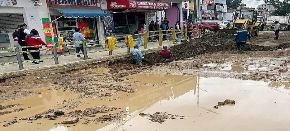Naucalpan pierde el 30% de su agua en fugas