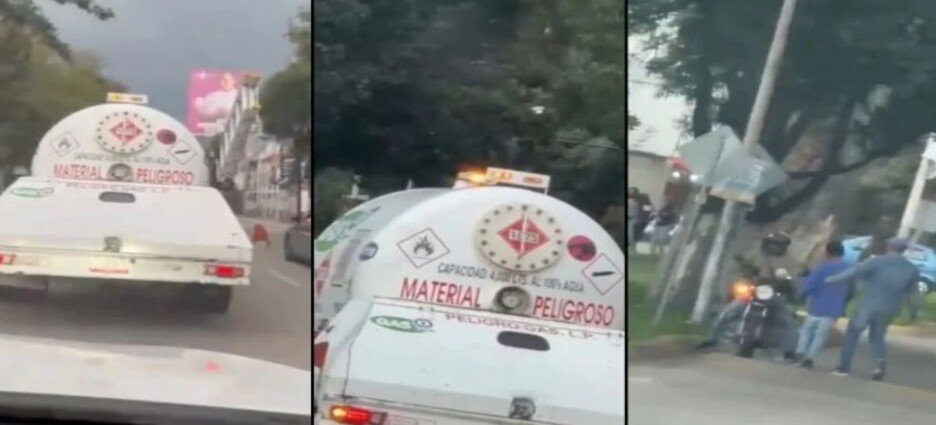 Captan a gaseros mientras agredían un automovilista en Naucalpan