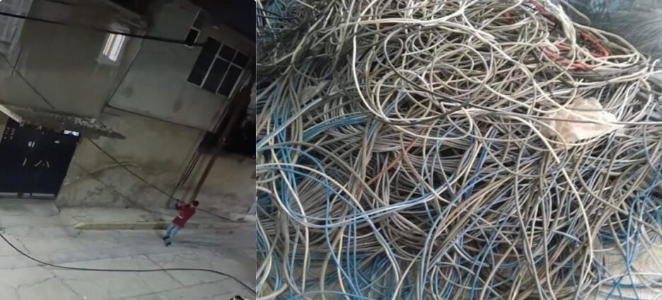 Aumenta robo de cableado de telecomunicaciones en Naucalpan